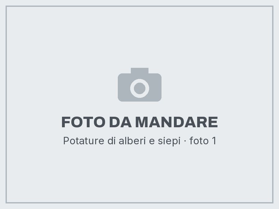 Potature di alberi e siepi: foto da mandare